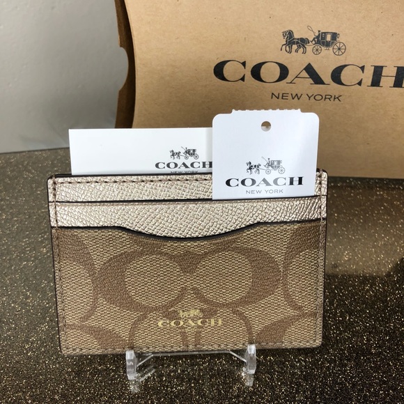 Coach Signature card case Cardholder Wallet - Picture 2 of 3